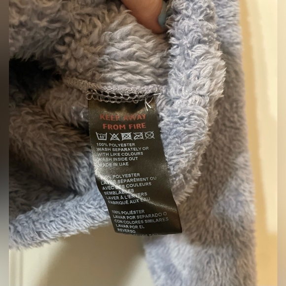 BDG Fuzzy Cropped Hoodie One Size Warm Loungewear Soft Winter - Picture 6 of 8